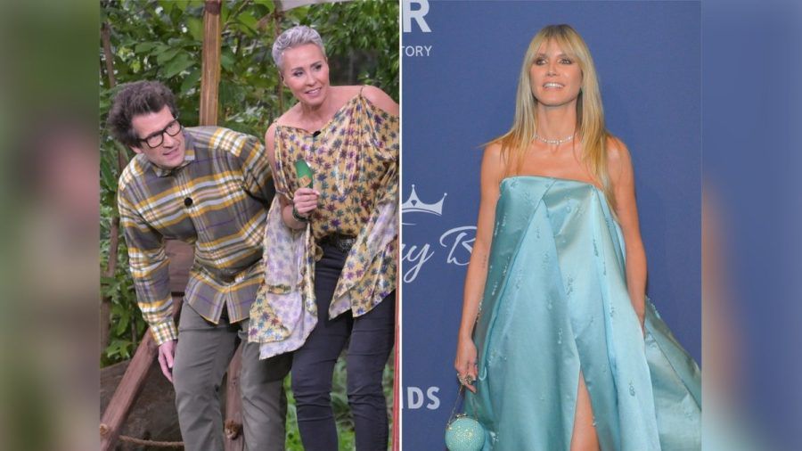 Das Dschungelcamp und "Germany's next Topmodel" mit Heidi Klum (r.) führten 2022 die TV-Twitter-Charts an. (smi/spot)