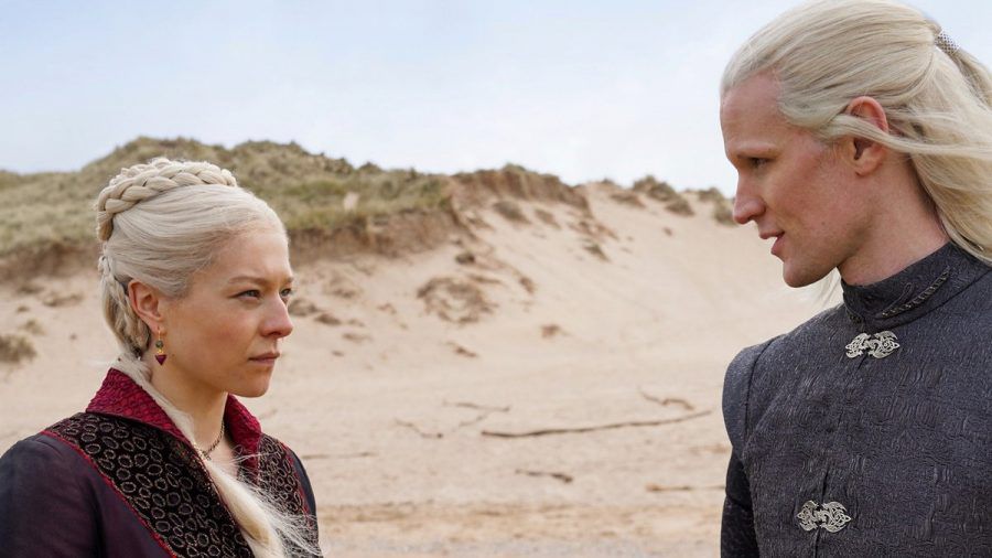 Emma D'Arcy als Rhaenyra (links) und Matt Smith als Daemon Targaryen in "House of the Dragon". (lau/spot)