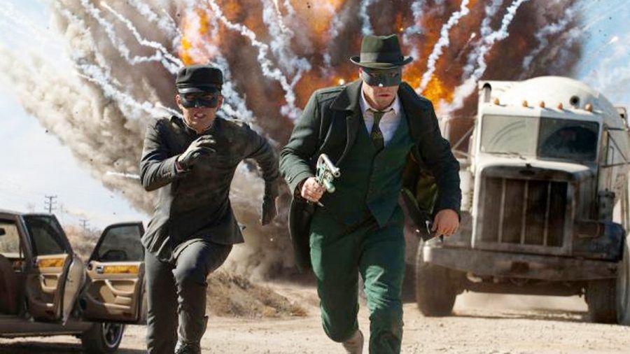 "The Green Hornet": Britt (Seth Rogen, r.) und sein Chauffeur Kato (Jay Chou) machen den Verbrechern von L.A. das Leben schwer. (cg/spot)