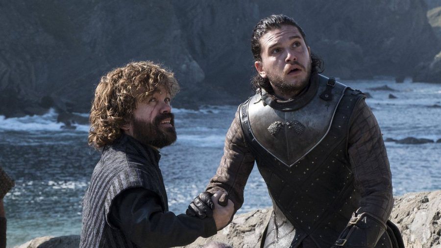 Peter Dinklage (l.) und Kit Harington in "Game of Thrones". (smi/spot)