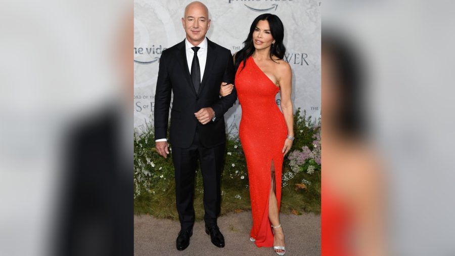 Jeff Bezos und Lauren Sanchez in London. (jom/spot)