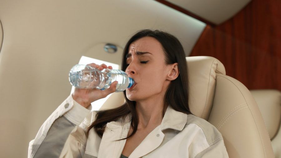 Bei einem dreistündigen Flug verliert der Körper etwa eineinhalb Liter Wasser. (ncz/spot)
