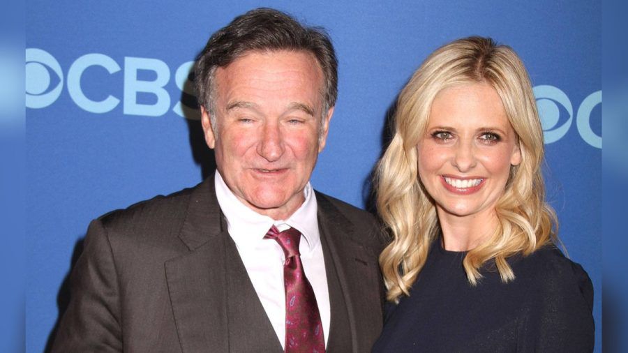 Freunde und Kollegen: Robin Williams und Sarah Michelle Gellar. (smi/spot)