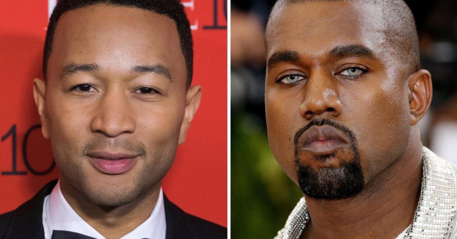 John Legend (l) und Kanye West.