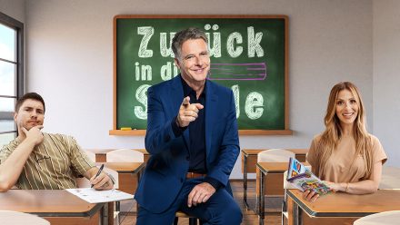 Joey Heindle und Gülcan Kamps bei "Zurück in die Schule" mit Jörg Pilawa.