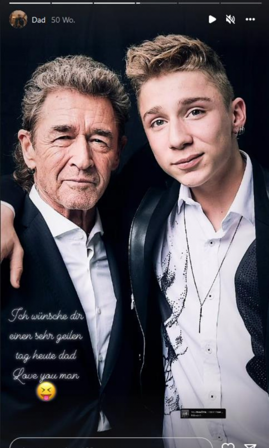 Peter Maffay und sein Sohn Yaris auf Instagram