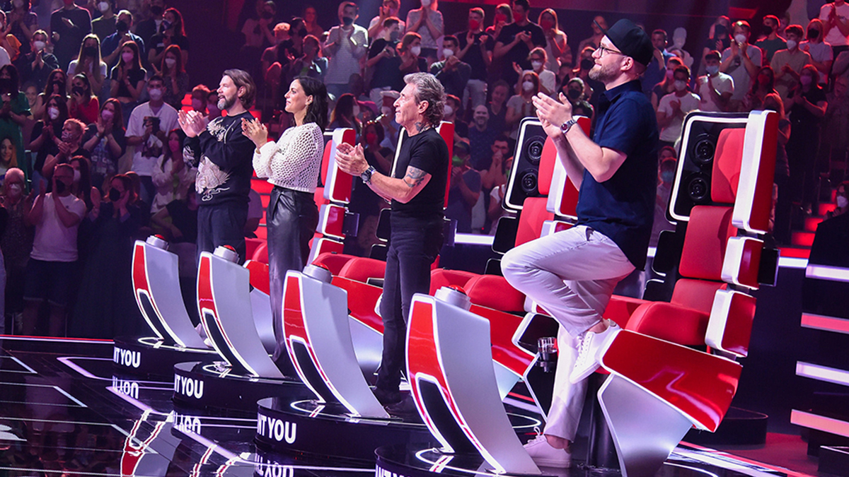 Rea Garvey, Stefanie Kloß, Peter Maffay und Mark Forster bei „The Voice of Germany“