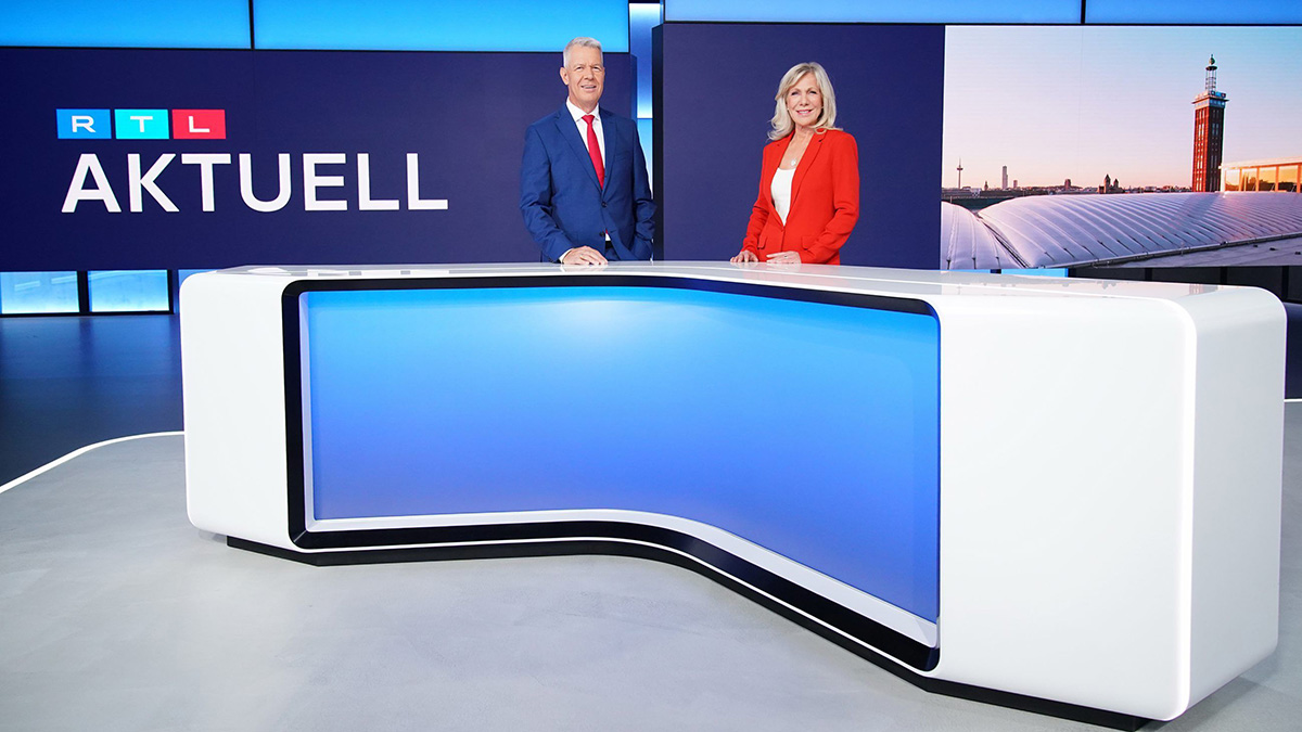 RTL aktuell mit neuem Studio