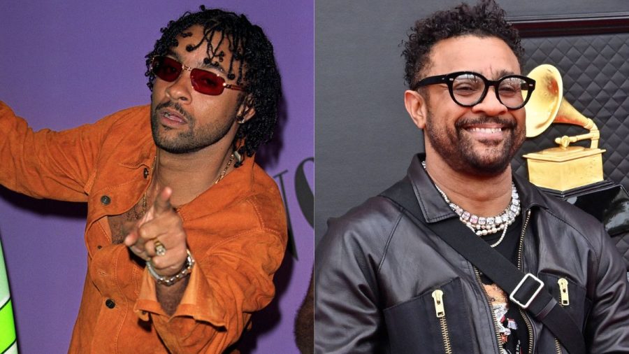 Shaggy in grellem Orange früher und heute in dunklem Leder mit seriöser Brille