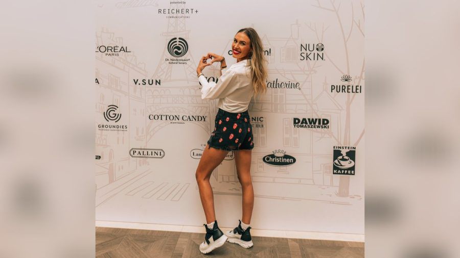 Alena Gerber in der VIP Beauty & Fashion Lounge während der Berliner Fashion Week. (spot)
