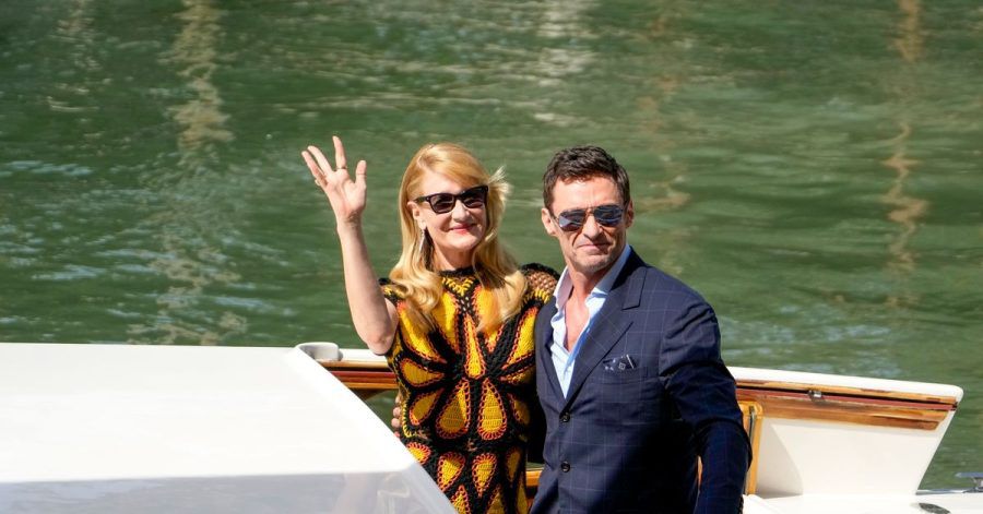 US-Schauspielerin Laura Dern und ihr australischer Kollege Hugh Jackman, Schauspieler kommen zum Pressetermin für ihren Film «The Son».