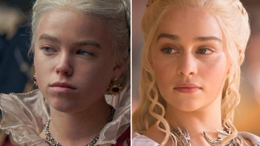 In "House of the Dragon" spielt Milly Alcock (links) mit Rhaenyra eine Vorfahrin von Daenerys Targaryen. (lau/spot)