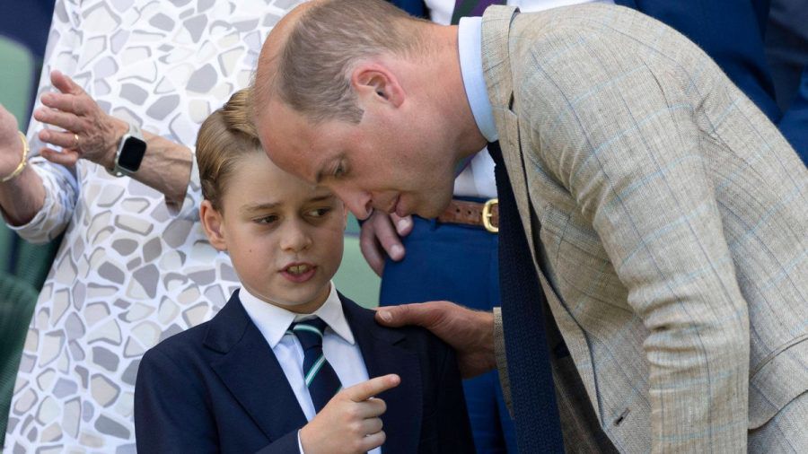 Prinz George mit seinem Vater Prinz William. (hub/spot)