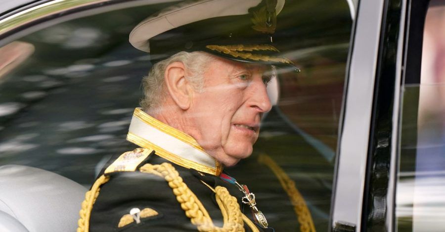 König Charles III. kommt zum Staatsakt vor der Beisetzung von Königin Elizabeth II. in der Westminster Abbey.