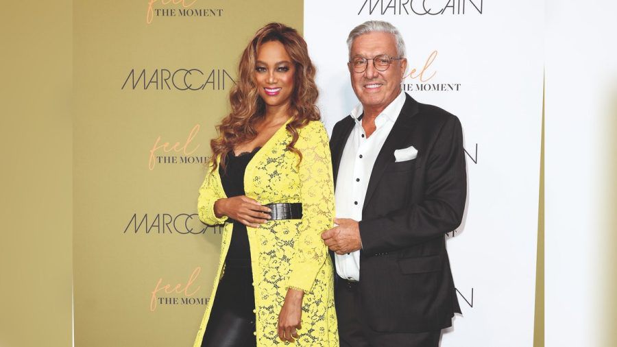 Tyra Banks und Marc-Cain-Inhaber Helmut Schlotterer (ves/spot)