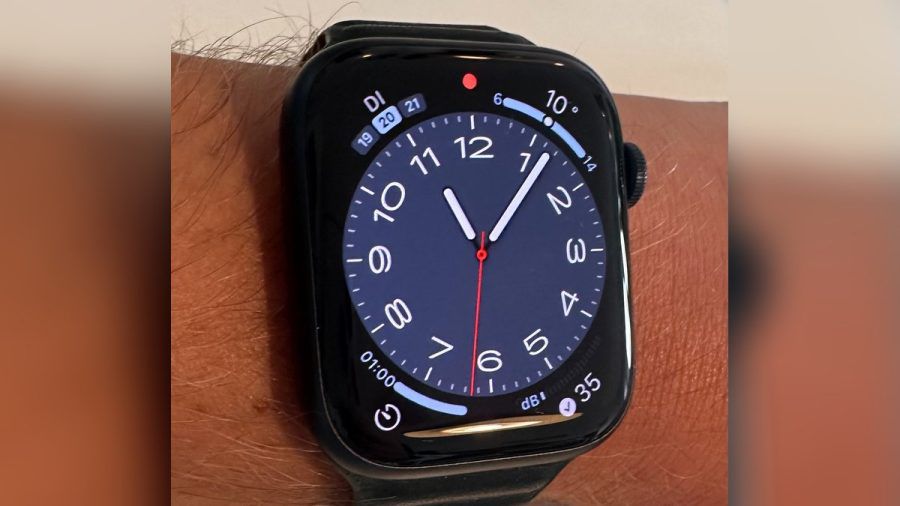 Die neue Apple Watch Series 8 ist wie gewohnt hochwertig verarbeitet. (dr/spot)