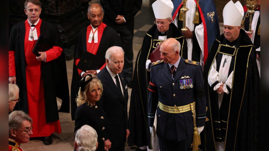 US-Präsident Joe Biden in der Westminster Abbey. (hub/spot)