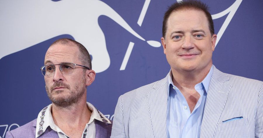 Darren Aronofsky und Brendan Fraser stellen in Venedig ihren Film «The Whale» vor.