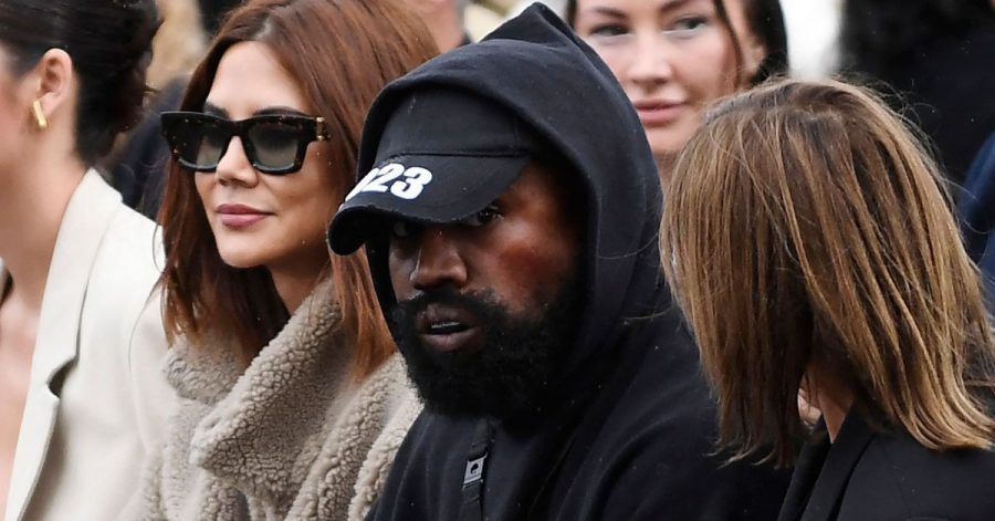 Kanye West bei der Show von Givenchy auf der Pariser Fashion Week.