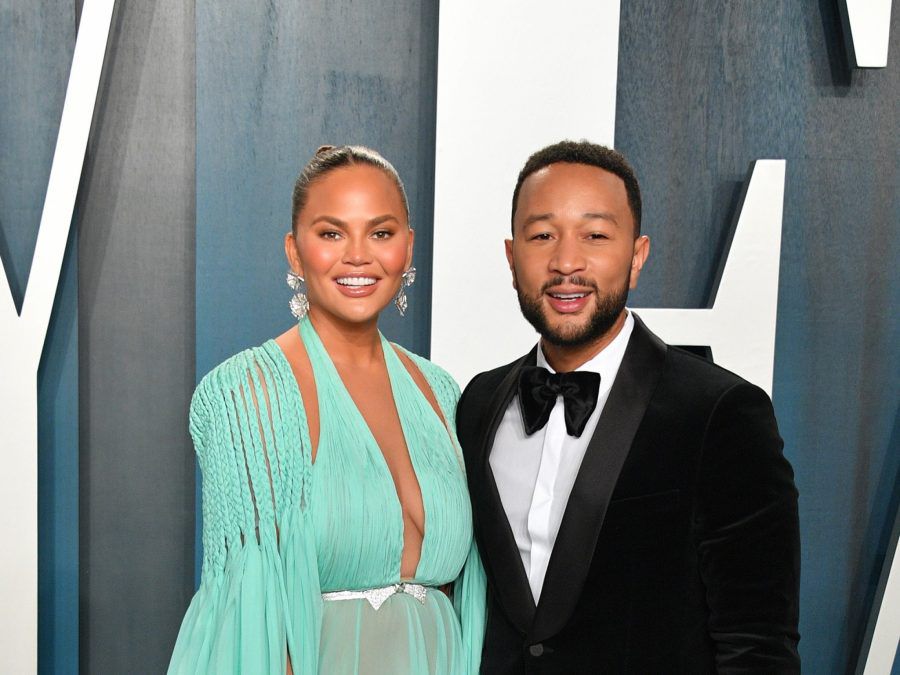 Chrissy Teigen and John Legend - 2020 Vanity Fair Oscar Party - Getty BangShowbiz