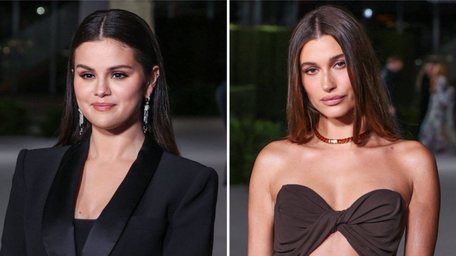 Selena Gomez (li.) ist die Ex-Freundin von Justin Bieber, während Hailey Bieber (re.) mittlerweile die Ehefrau des Popstars ist. (aha/spot)