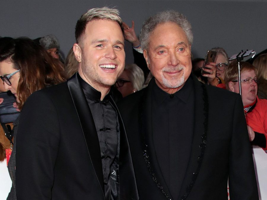 Olly Murs and Sir Tom Jones - January 2020 - NTAs - O2 Arena - London - Getty BangShowbiz