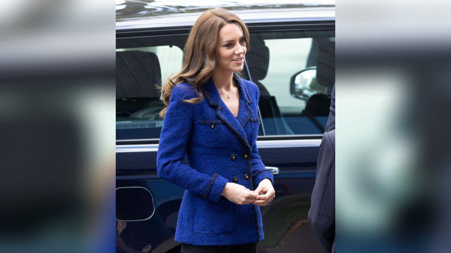 Prinzessin Kate in ihrem teuren Vintage-Blazer. (ili/spot)