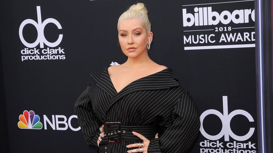 Christina Aguilera auf dem roten Teppich 2018. (mia/spot)