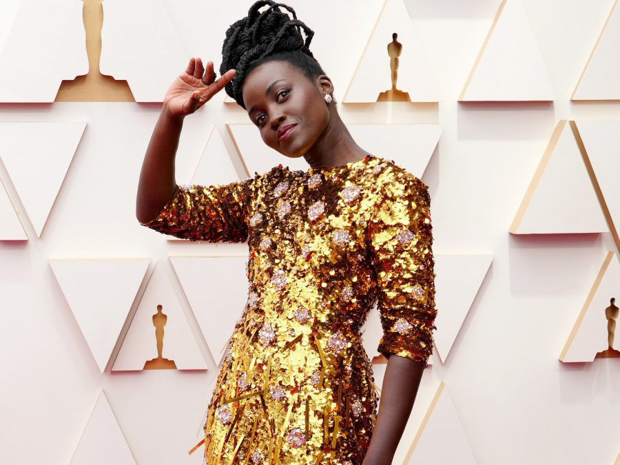 Lupita Nyong'o attends the 94th Annual Academy Awards - Getty BangShowbiz
