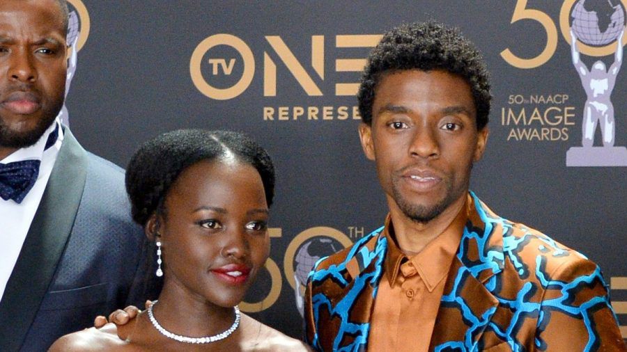 Lupita Nyong'o und Chadwick Boseman waren zusammen in "Black Panther" zu sehen. (wue/spot)