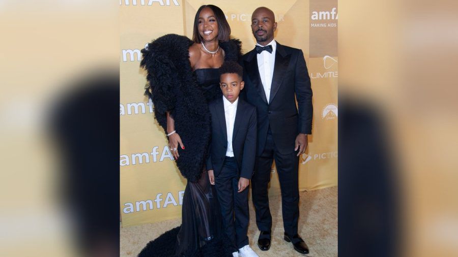 Kelly Rowland mit ihrer Familie bei der amfAR-Gala. (jom/spot)