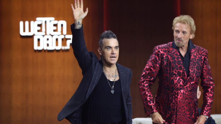 Robbie Williams war am Samstagabend der Star-Gast bei "Wetten, dass..?" (jom/spot)