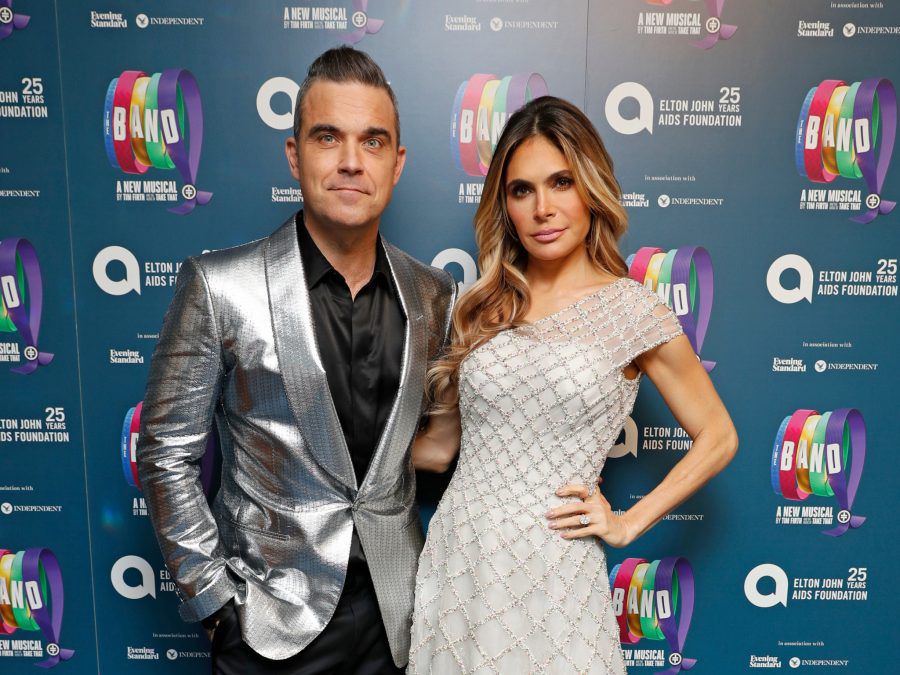 Robbie Williams and Ayda Field - Theatre Royal Haymarket 2018 - Getty BangShowbiz