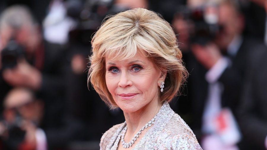 Jane Fonda vor den Fotografen (mia/spot)