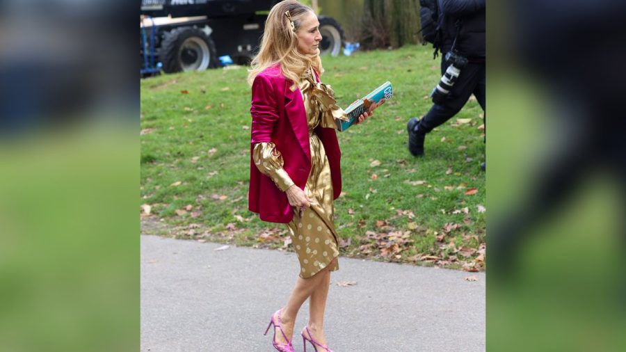 Sarah Jessica Parker beim Dreh zu Staffel zwei von "And Just Like That...". (hub/spot)