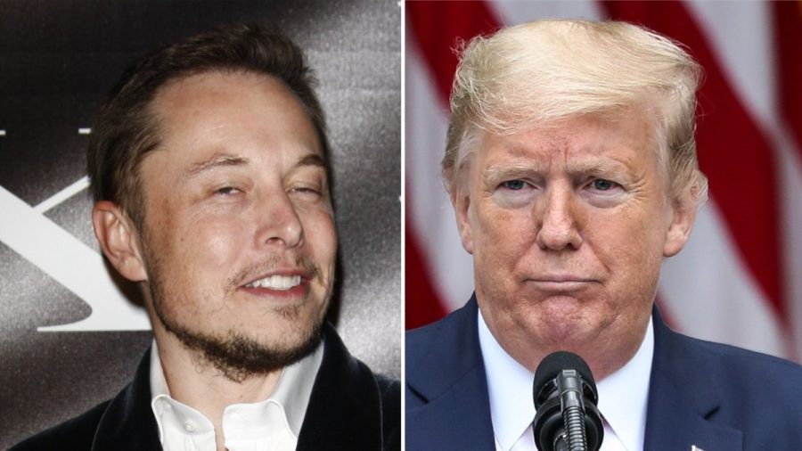 Elon Musk (li.) stellt die Twitter-Begnadigung von Donald Trump in Aussicht. (stk/spot)