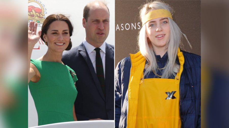 Billie Eilish (r.) singt beim Earthshot Prize für William und Kate. (smi/spot)