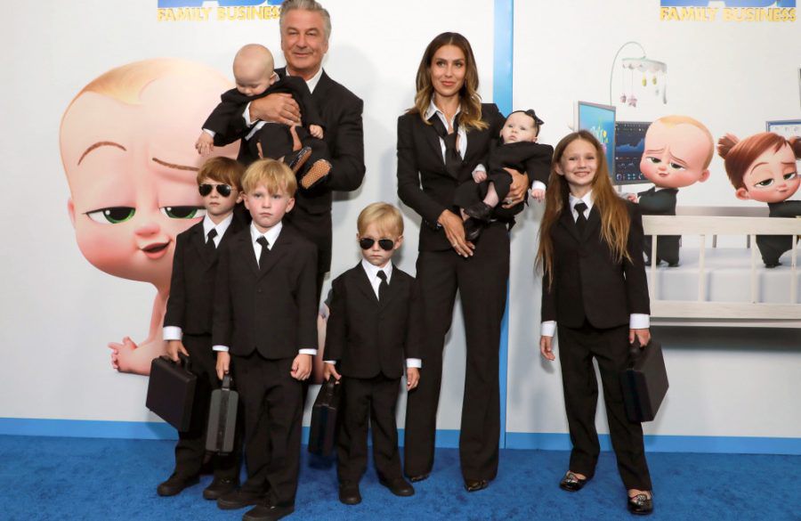 Alec Baldwin And Hilaria Baldwin With Their Children - New York City - June 22nd 2022 - Getty BangShowbiz