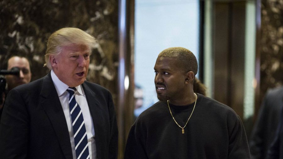 Donald Trump und Kanye West bei einem gemeinsamen Auftritt. (hub/spot)