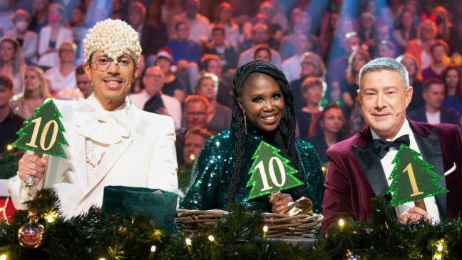 Auch in der großen Weihnachtsshow von "Let's Dance" sitzen sie wieder in der Jury: Jorge González, Motsi Mabuse und Joachim Llambi. (jes/spot)