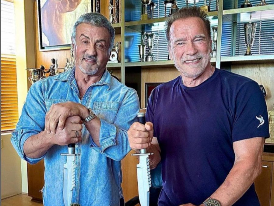 Sylvester Stallone and Arnold Schwarzenegger Halloween - Instagram BangShowbiz