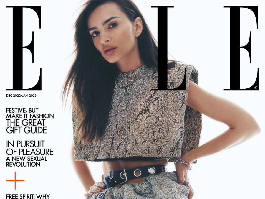 Emily Ratajkowski covers Elle UK November 2022 BangShowbiz