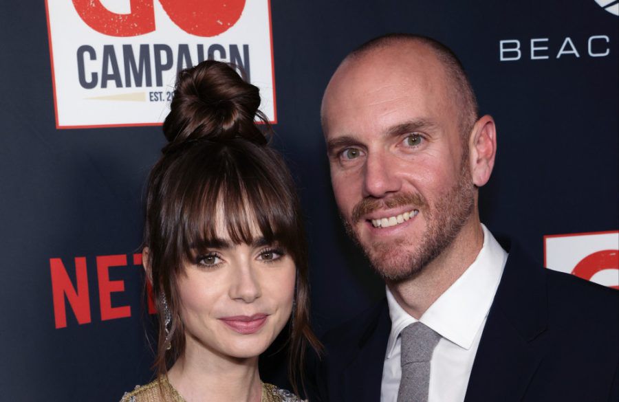 Lily Collins and Charlie McDowell - October 2022 - e GO Campaign 15th Annual GO Gala - LA - Getty BangShowbiz