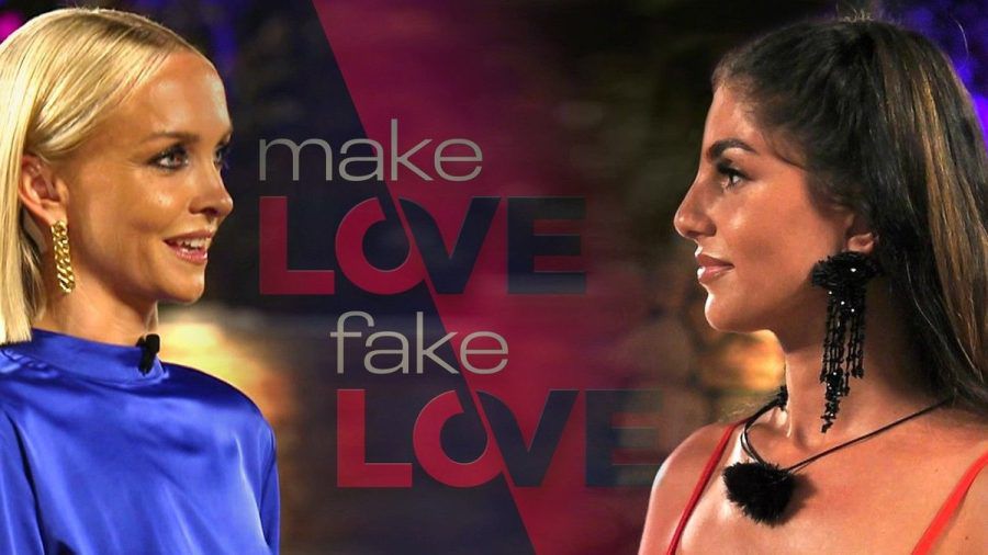 Moderatorin Janin Ullmann (l.) und Yeliz Koc in "Make Love, Fake Love". (jom/spot)