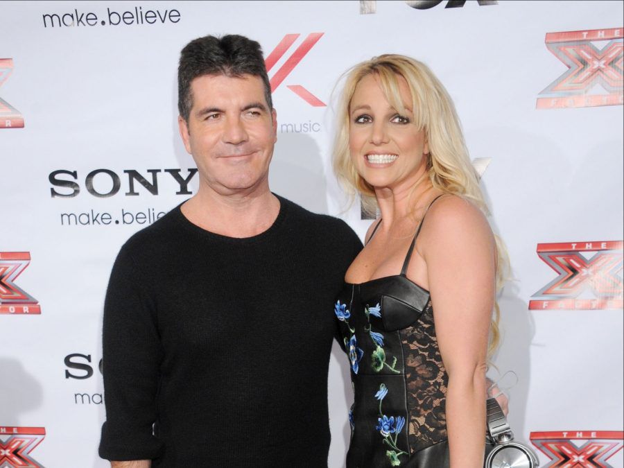 Simon Cowell and Britney Spears - Dec 2012 - X Factor party -Mixology101 & Planet Dailies - LA-Getty BangShowbiz
