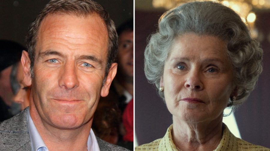 Robson Green neben Imelda Staunton, die in der fünften "The Crown"-Staffel Queen Elizabeth II. verkörpert. (lau/spot)