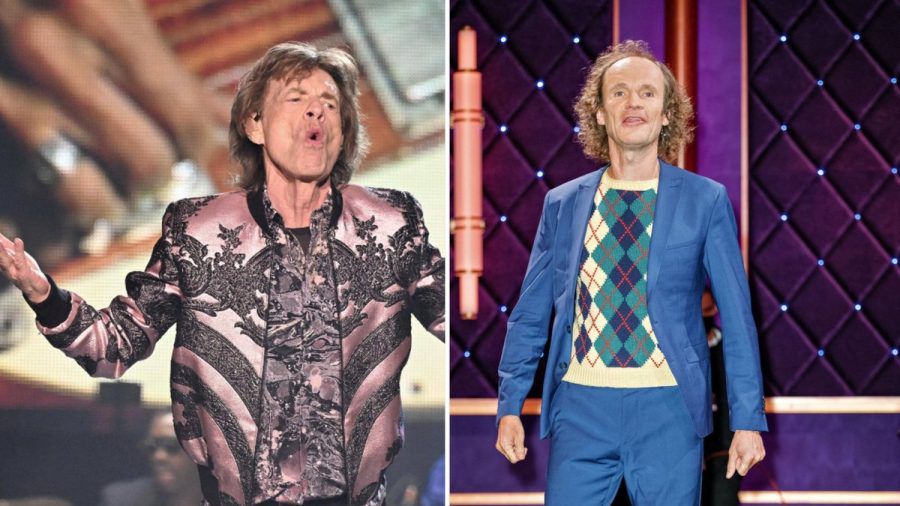 Die äußerlichen Ähnlichkeiten zwischen Mick Jagger (l.) und Olaf Schubert sind nicht von der Hand zu weisen. (dr/spot)