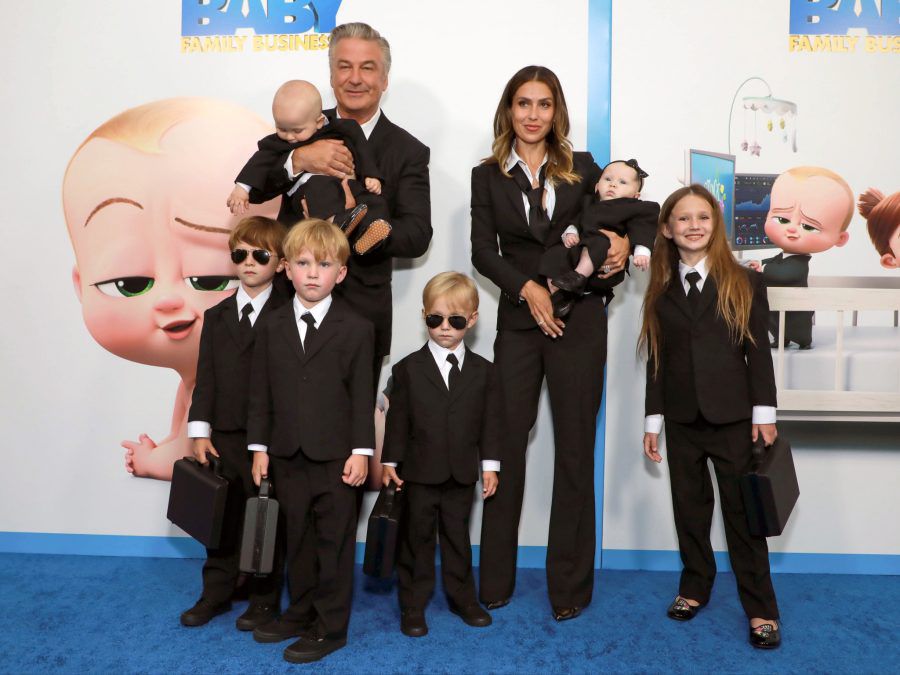 Alec Baldwin And Hilaria Baldwin With Their Children - New York City - June 22nd 2022 - Getty BangShowbiz