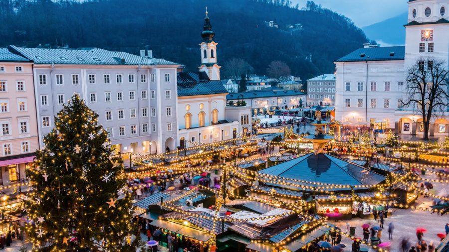 Der Christkindlmarkt in der Salzburger Altstadt. (obr/spot)