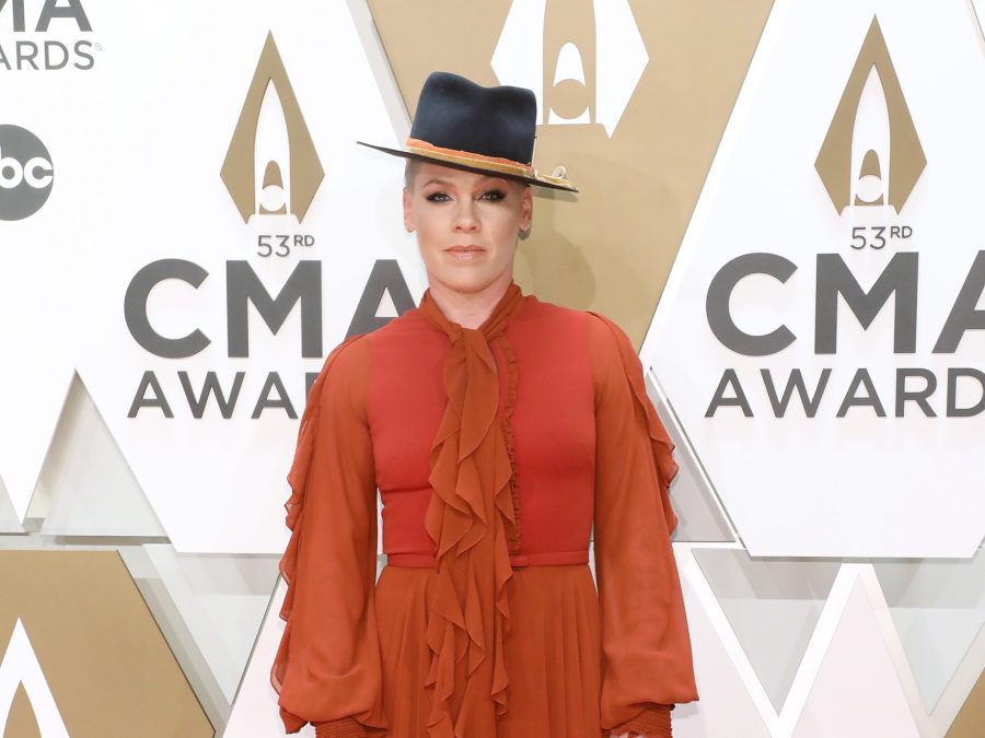 Pink -singer - Alecia Moore -  November 2019 -  CMA Awards Bridgestone Arena - Nashville, TN - Getty BangShowbiz